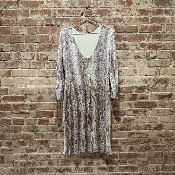 Dress The Population Python Sequin Emery Sheath Dress Size 1X - Picture 9 of 13